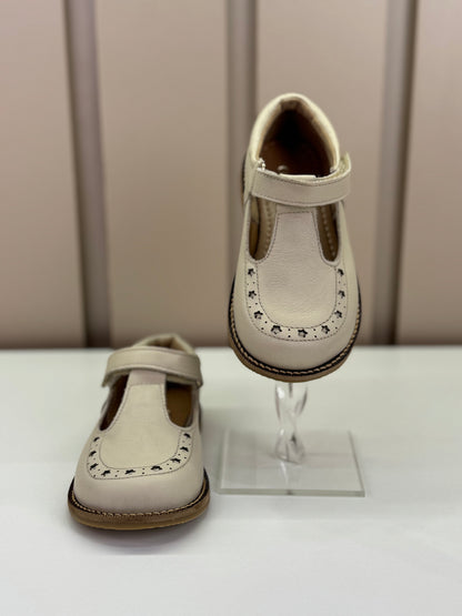 Sapato Infantil Couro Paola Off White - Gracia