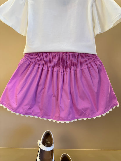 Conjunto Infantil La Dolce Vita e Saia Cós de Elástico Franzido - Momi