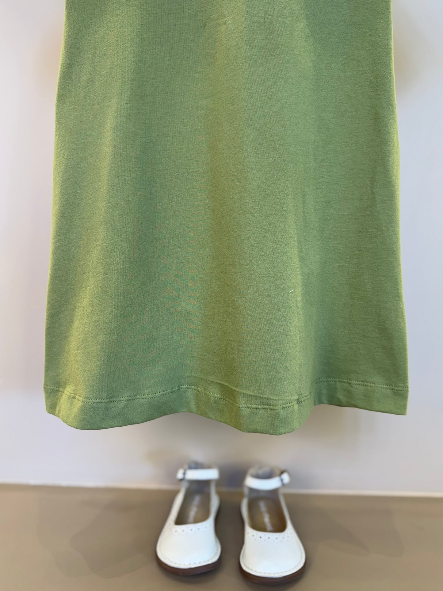 Vestido Infantil Trapézio Laço Faixa Estilizada Minnie Verde Forest - Animê