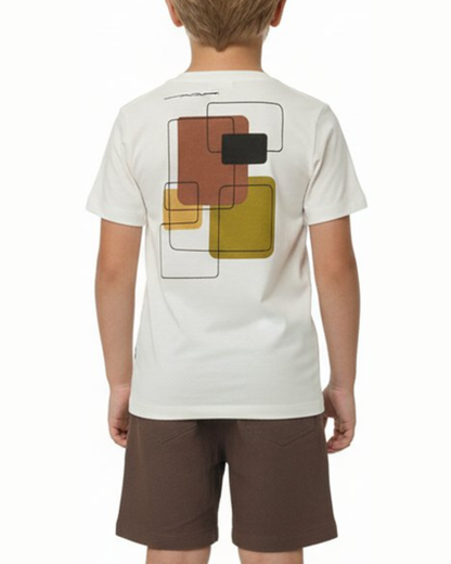 Camiseta Infantil Algodão Abstrata - Dudes