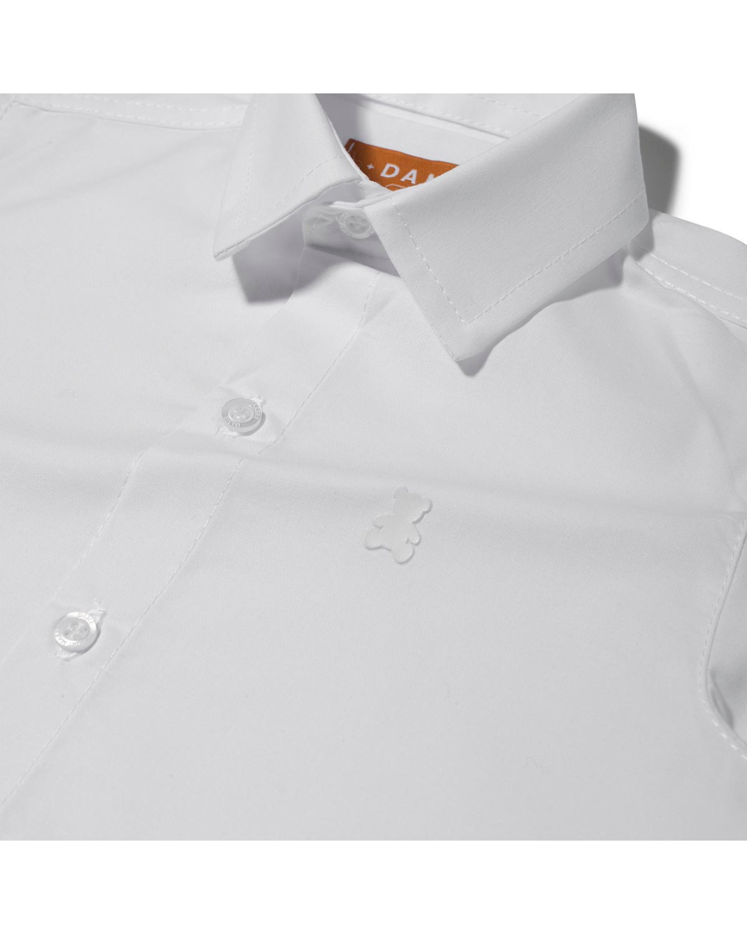 Conjunto Bebê Camisa-body Algodão ML Branco e Bermuda Social Marinho - Dame