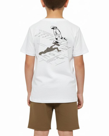Camiseta Infantil Algodão Skate - Dudes