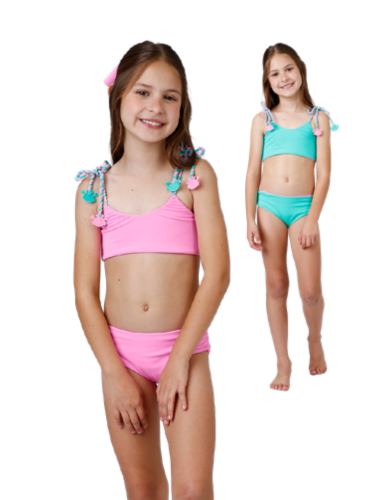 Biquíni Infantil Faixinha Alexia Duplo Bliss - Siri Kids
