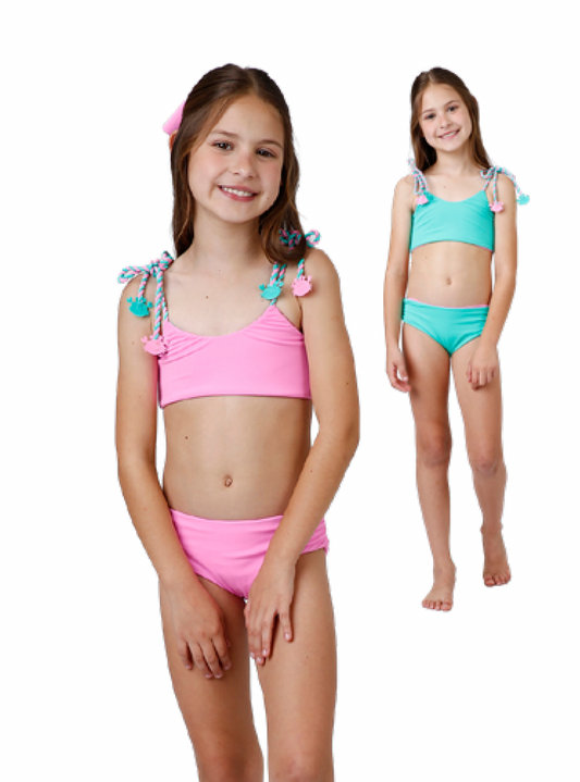 Biquíni Infantil Faixinha Alexia Duplo Bliss - Siri Kids