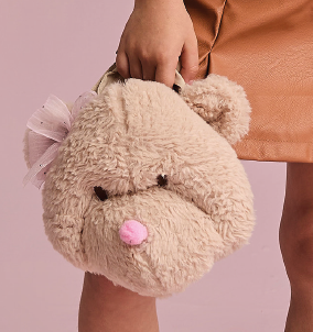 Bolsa Infantil Ursinho Teddy Bege - Gabriela Aquarela