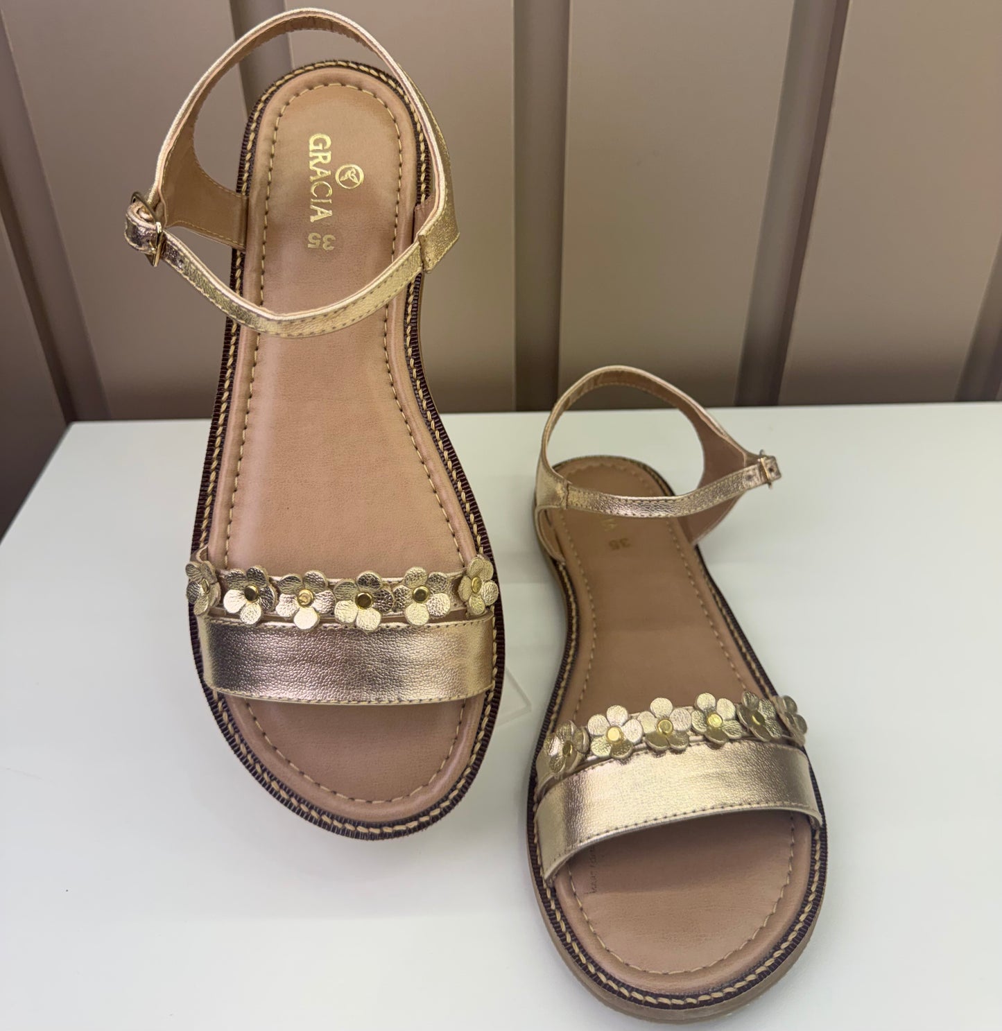 Sandália Infantil Luna Dourada - Gracia