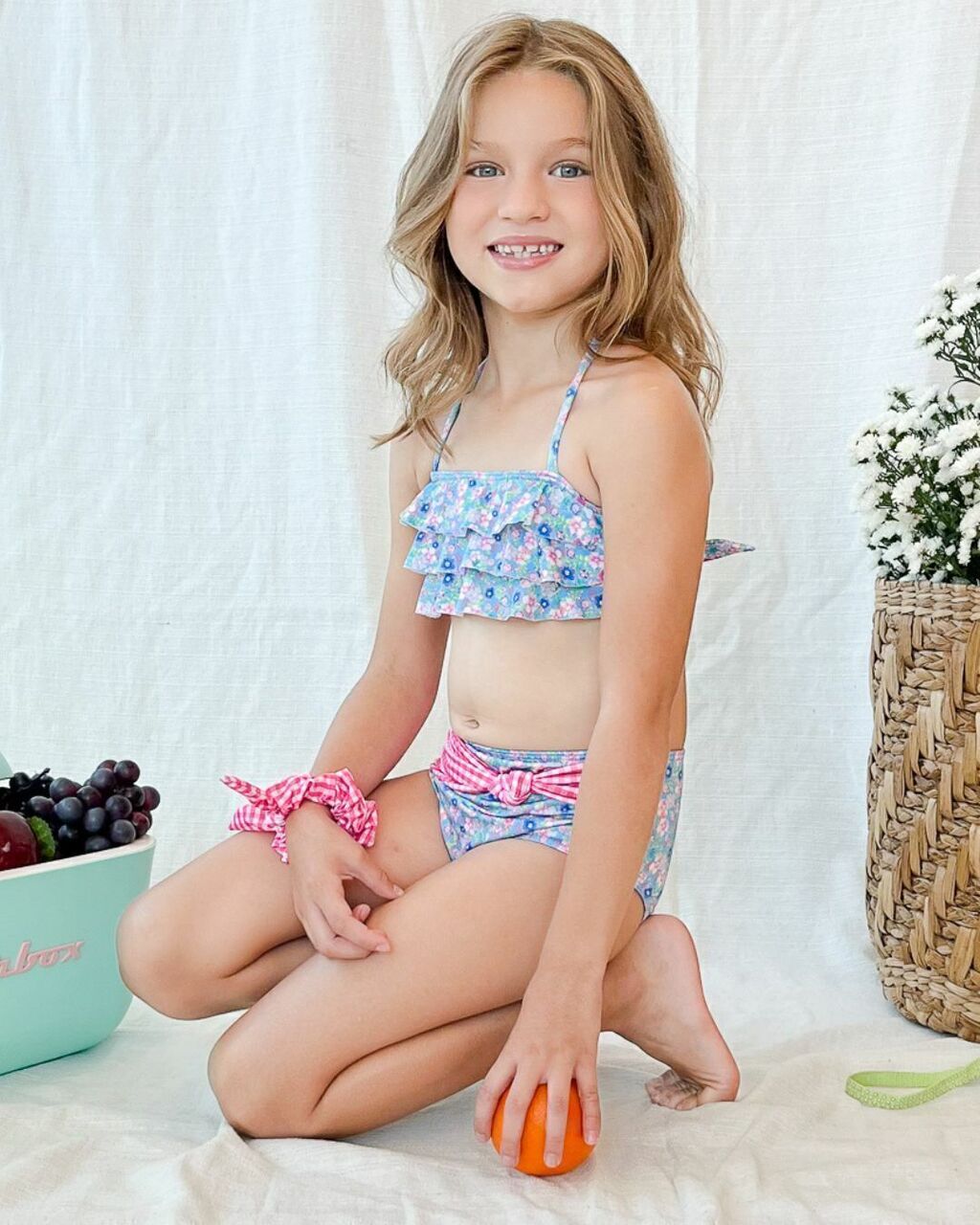Biquíni Infantil Babado Floral - L'été