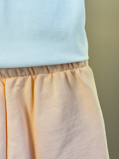 Conjunto Infantil Blusa Ursinha Com Strass e Shorts Moletom - Infanti