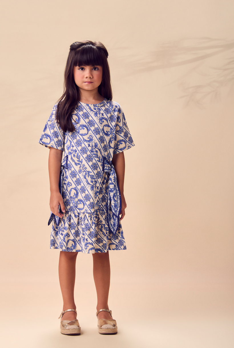 Vestido Infantil Flores DG - Animê