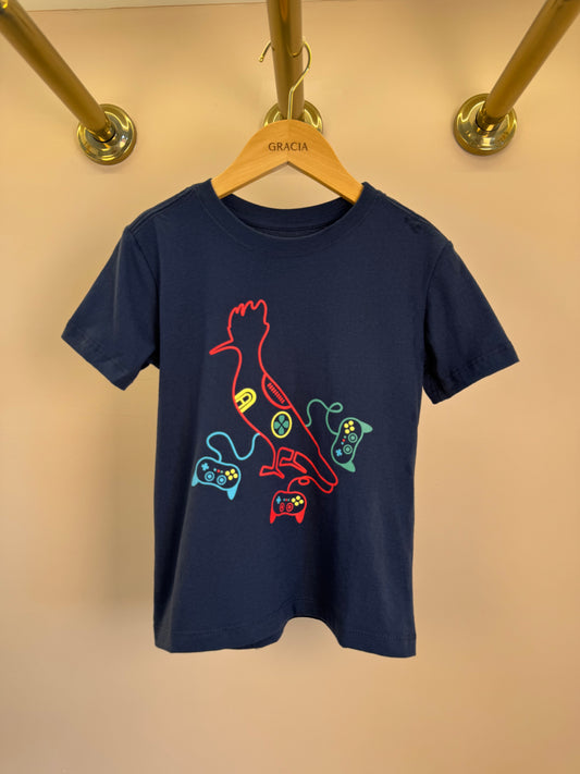 Camiseta Infantil Algodão Pica Pau Video Game - Reserva Mini