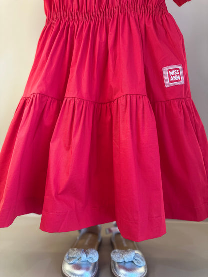 Vestido Infantil Malha Franzida Casual - Animê