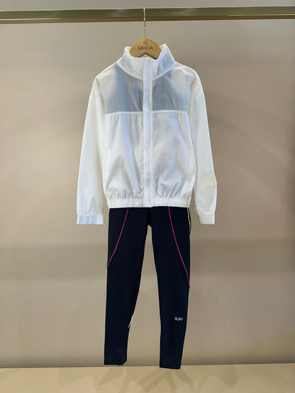 Conjunto Infantil Corta Vento Dani Tecnology e Legging Fuseau Lara Maxxi Diversão - Siri Sport