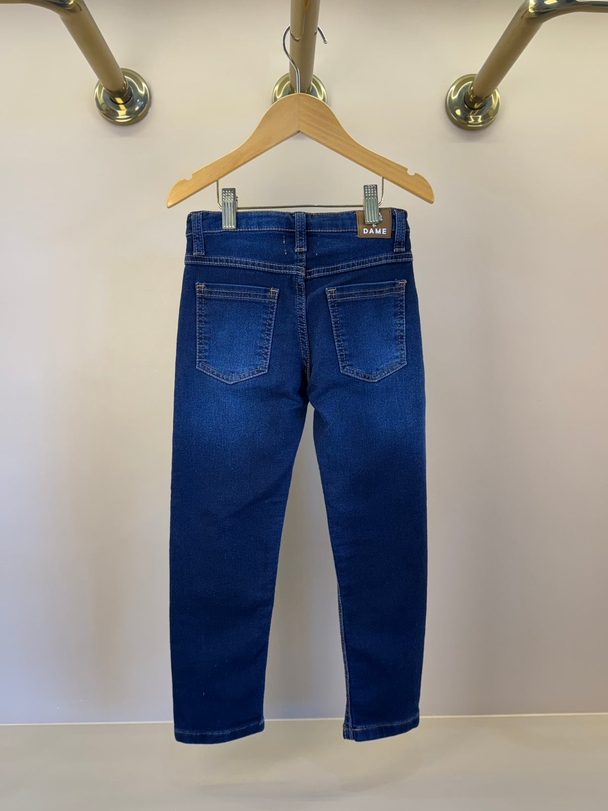 Calça Infantil Skinny Elastano marinho Jeans - Dame
