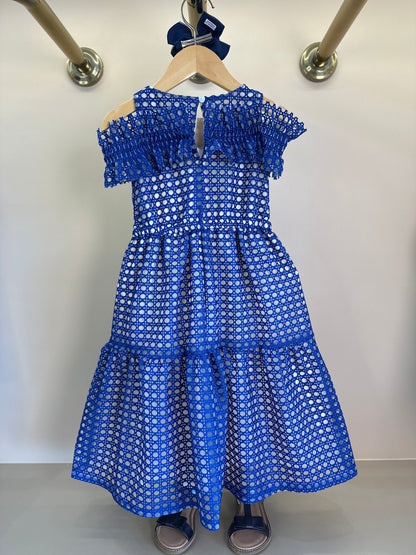 Vestido Infantil Tule Bordado Midnight - Animê