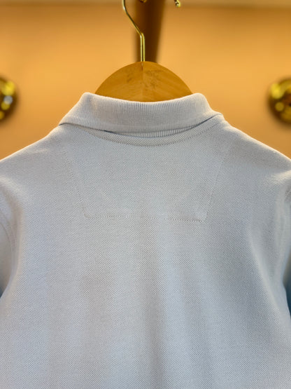 Polo Infantil Piquet Azul Céu - Dudes