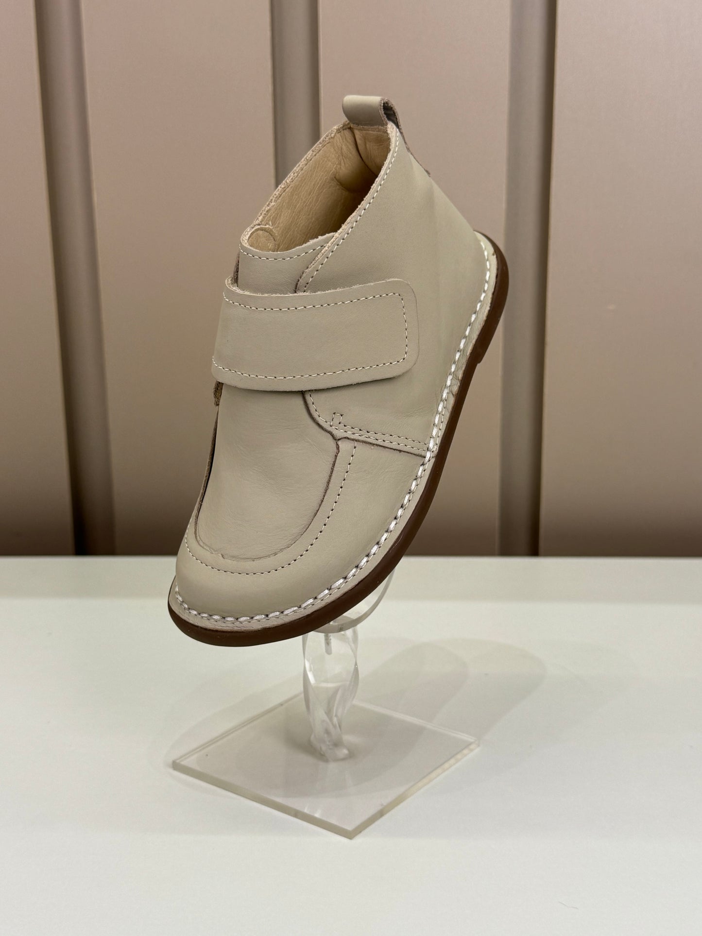 Bota Infantil Couro Caçador Areia - Petit Cheval