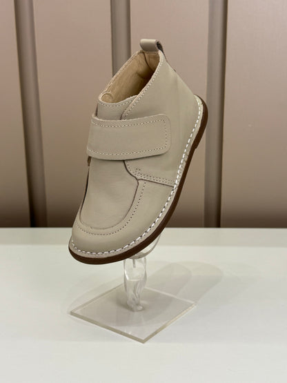 Bota Infantil Couro Caçador Areia - Petit Cheval