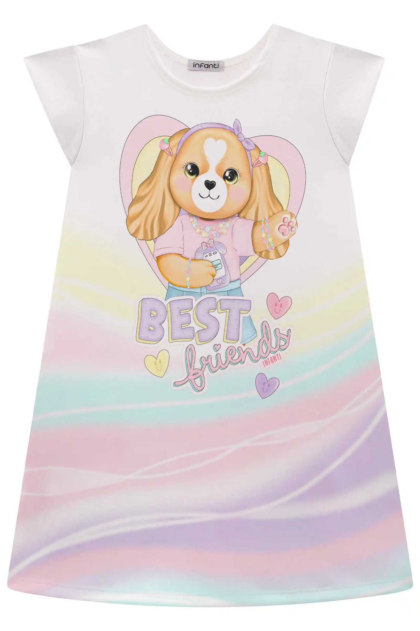 Vestido Infantil Dog Best Friend - Infanti