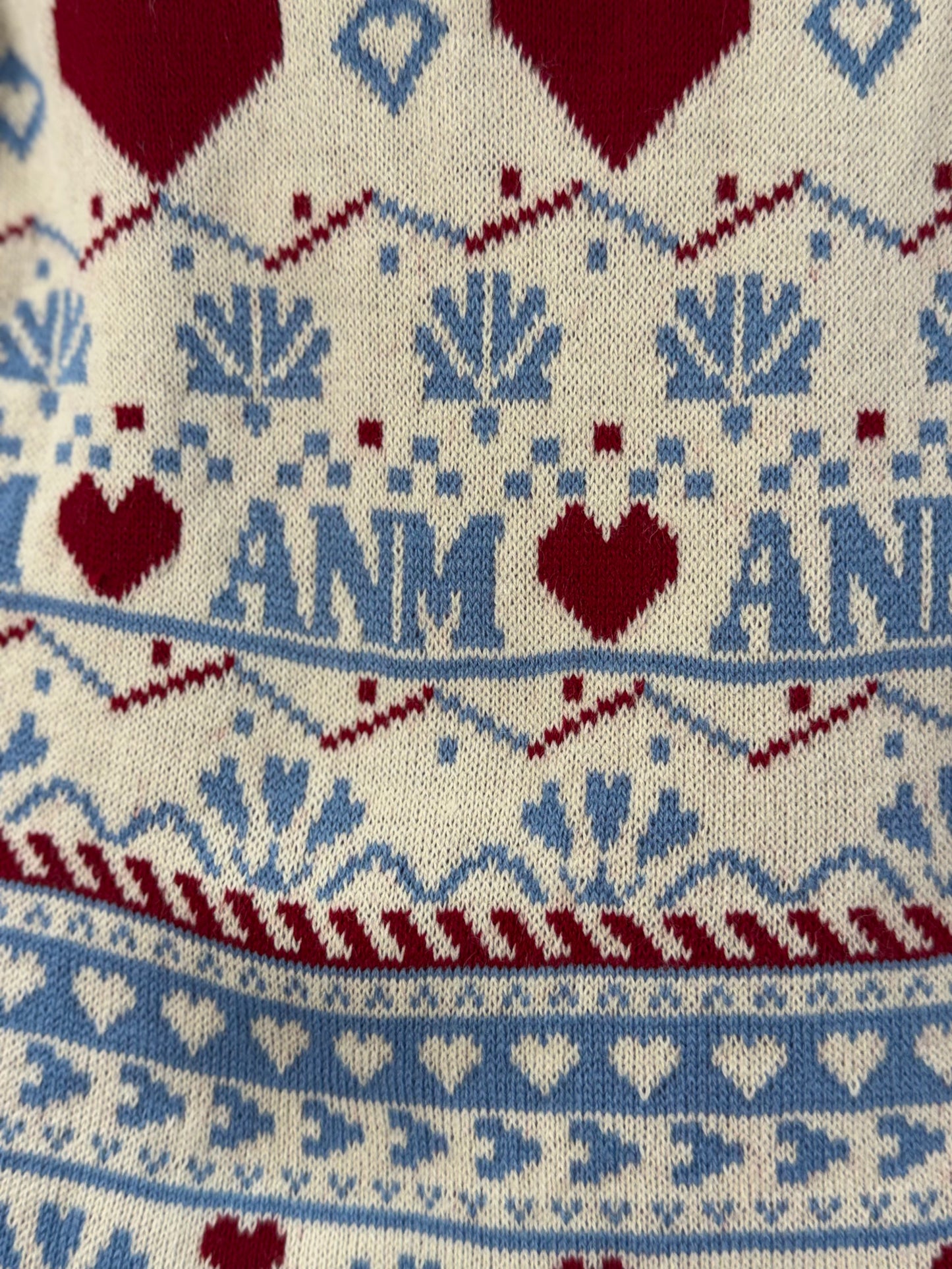 Colete Infantil Tricot Corações - Animê