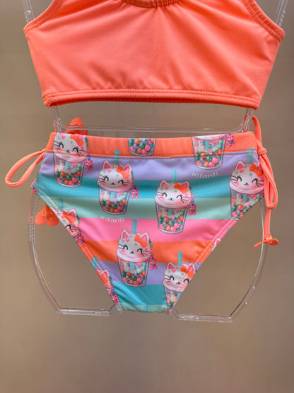 Biquíni Infantil Cropped Laranjinha - Infanti