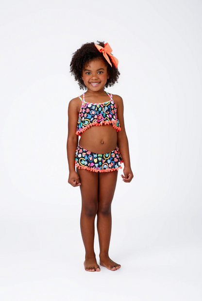 Biquíni Infantil Cropped Inter Lola Est Color Dog - Siri Kids