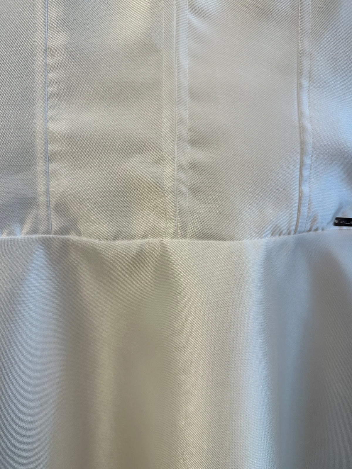 Vestido Teen Branco Acetinado Com Alças Finas - Vanilla Cream
