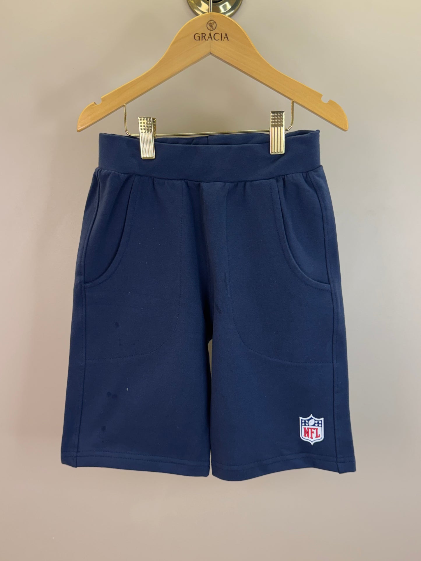 Bermuda Infantil Futebol NFL Patriots Marinho - Dame