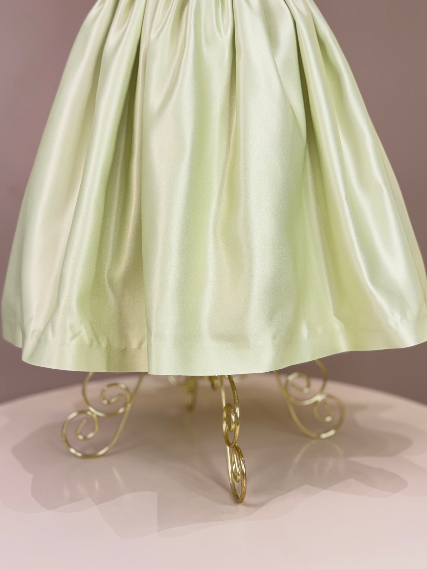 Vestido Infantil de Festa Lacinhos Verde Sininho - Mio Bebê