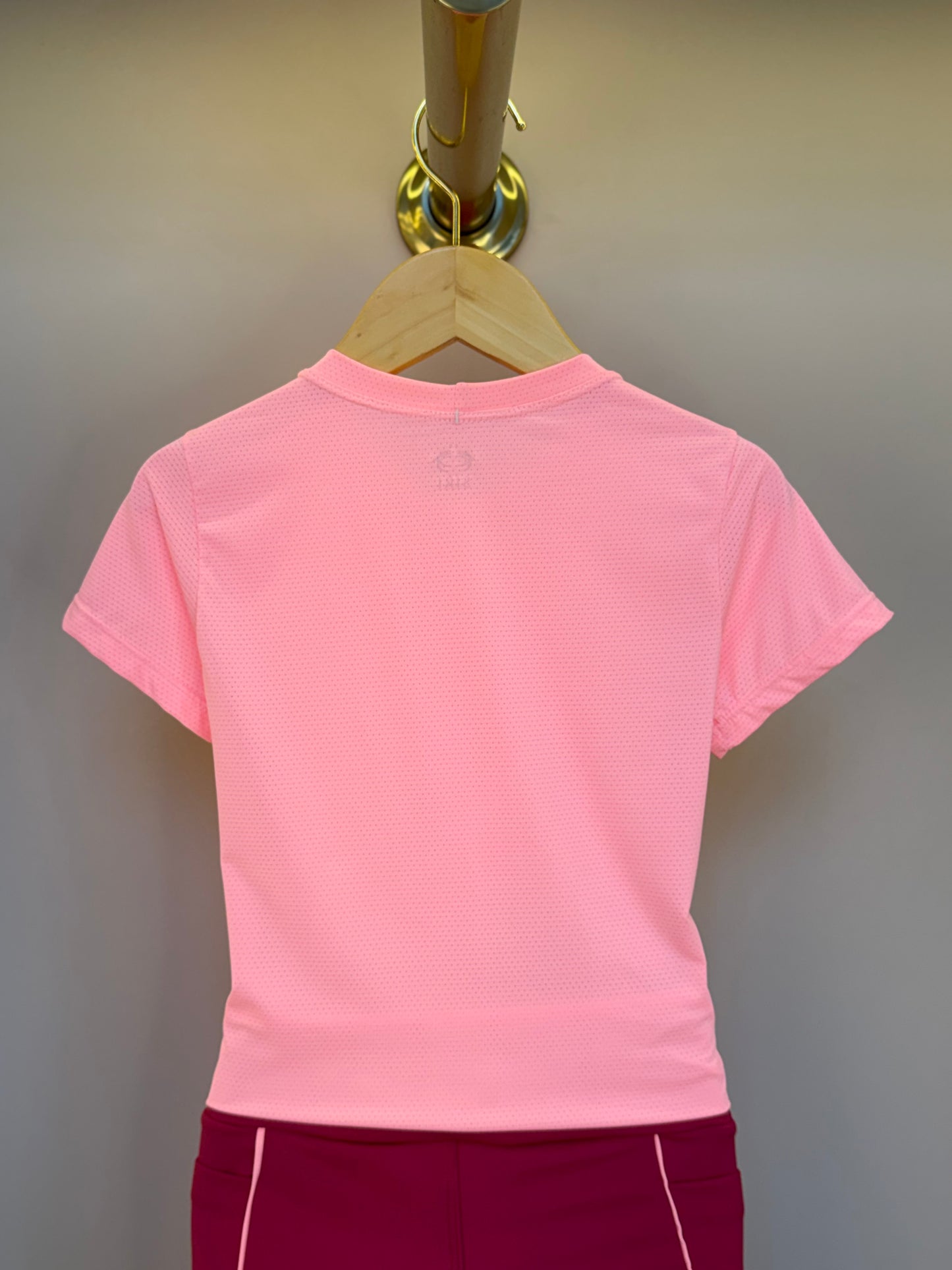 Conjunto Infantil Blusa Maria Sakay Brincadeira Coral e Bermuda Isis Brincadeira Romã - Siri Sport