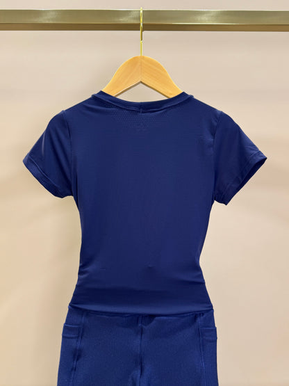 Conjunto Infantil Blusa Maria New Trip Marinho e Legging Fuseau Soraia Trilobal Marinho - Siri Sport