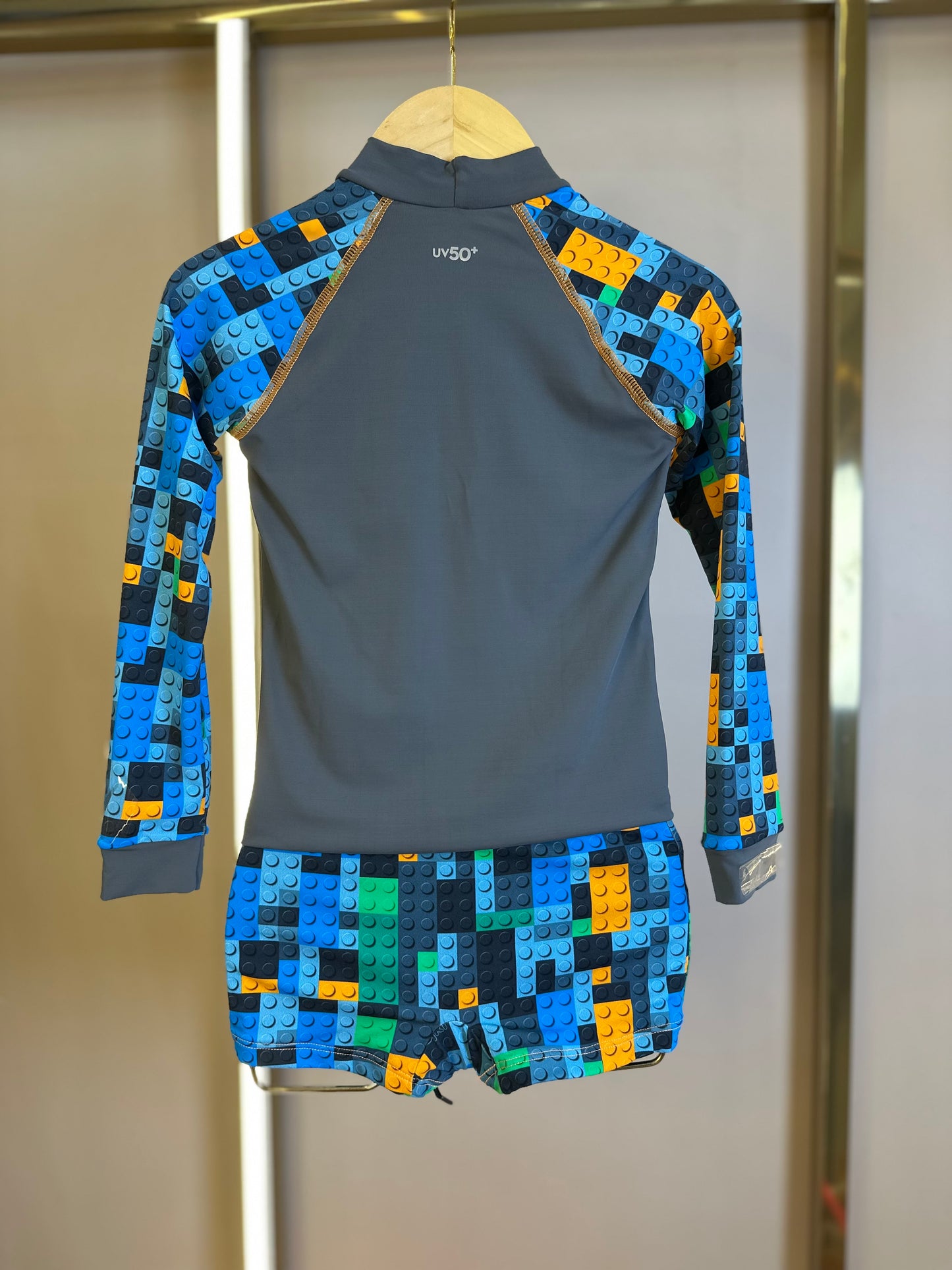 Conjunto Infantil Blusa Proteção UV e Sunga Lucca Lego - Siri Kids