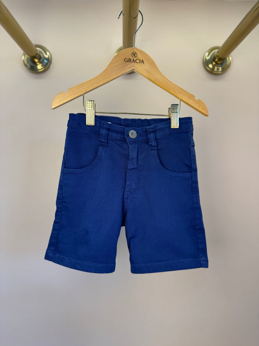 Bermuda Infantil Sarja Elastano Marinho - Dame
