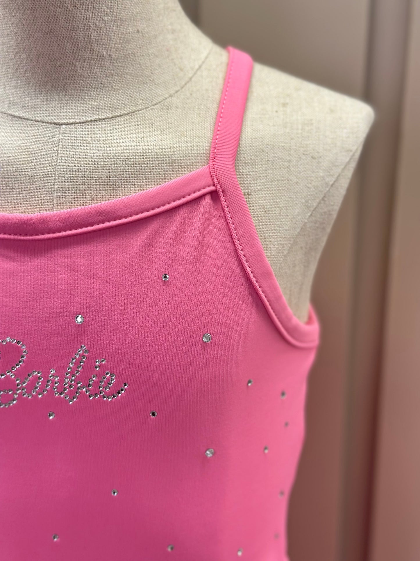 Conjunto Infantil Blusa Light Cristais Barbie e Calça Reta Light Cristais Barbie Rosa Pop Pink - Pituchinhus