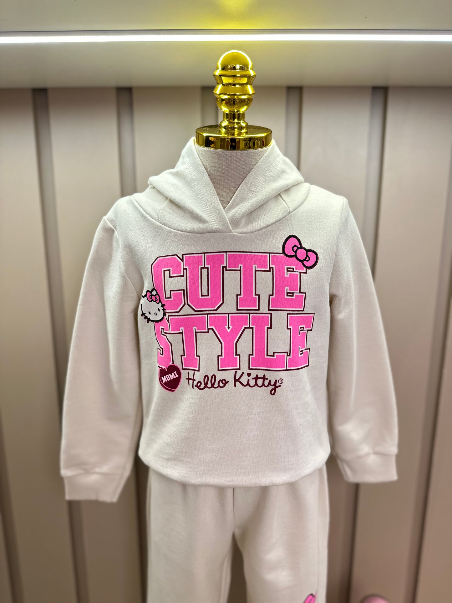 Conjunto Infantil Moletom Casaco Cute Style e Calça Hello Kitty - Momi