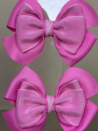 Laço Infantil Special Organza Liso Rosa Candy - Gracia