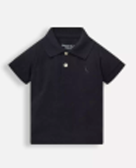 Polo Bebê Piquet Básica Preta - Reserva Mini