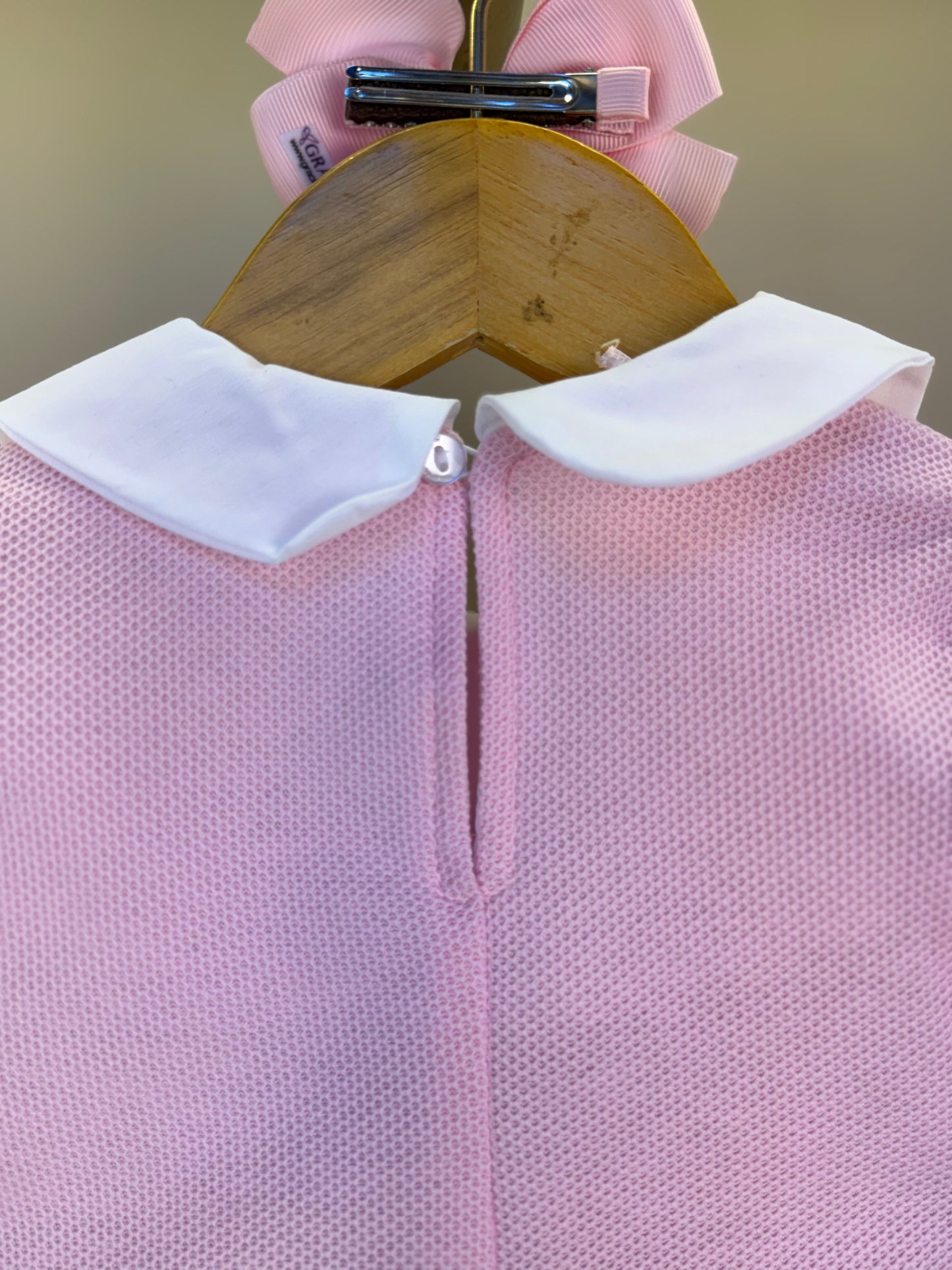 Conjunto Infantil Blusa ML com Tricot Rosa e Saia Pregas Ursinhos - Gabriela Aquarela