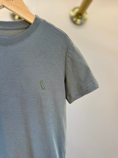 Camiseta Infantil Pima Verde Militar - Reserva Mini