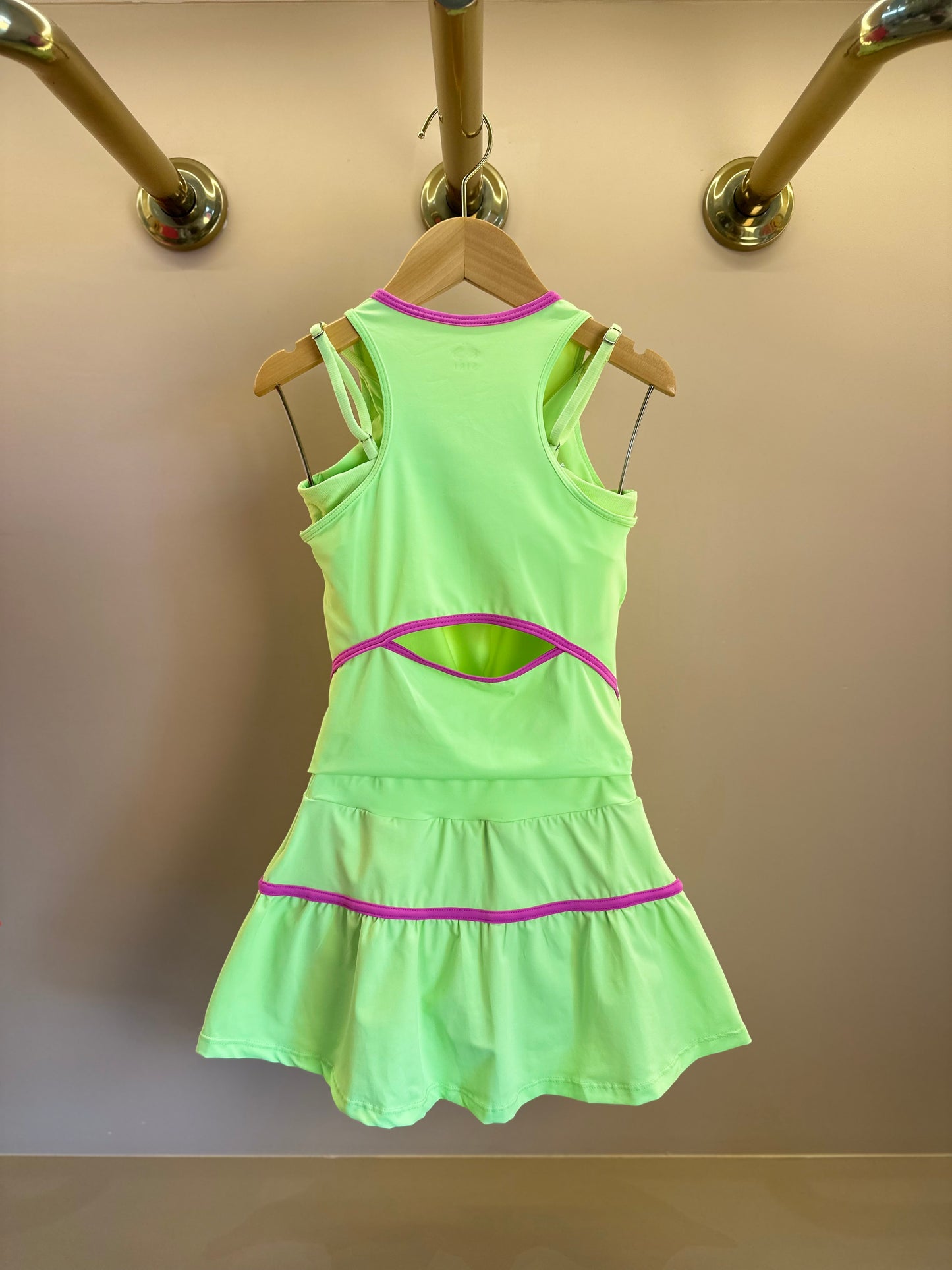 Conjunto Infantil Trio Top Sara, Blusa Julia e Saia Flávia Chloe Patinação Verde - Siri Sport