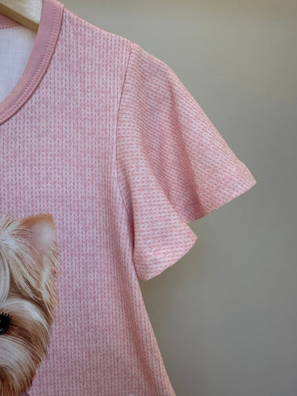 Vestido Infantil Algodão Fress Puppy On A Bike Rosa - Infanti