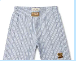 Bermuda Infantil Listrado Azul Claro - Dame