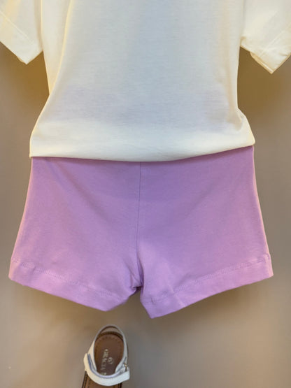 Conjunto Infantil Blusa Lovely e Shorts-Saia Lenço -  Animê