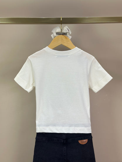 Conjunto Infantil Blusa Minnie Verde Melão Pérola e Calça Jeans Preta - Animê