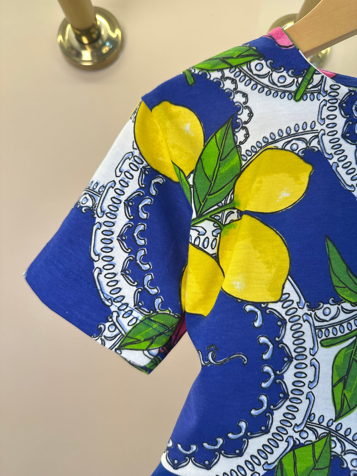 Conjunto Infantil Blusa Estampa Primavera Floral e Limões e Shorts Laço - Animê