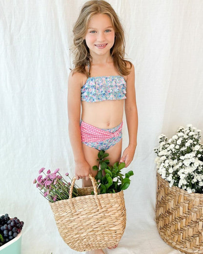 Biquíni Infantil Babado Floral - L'été