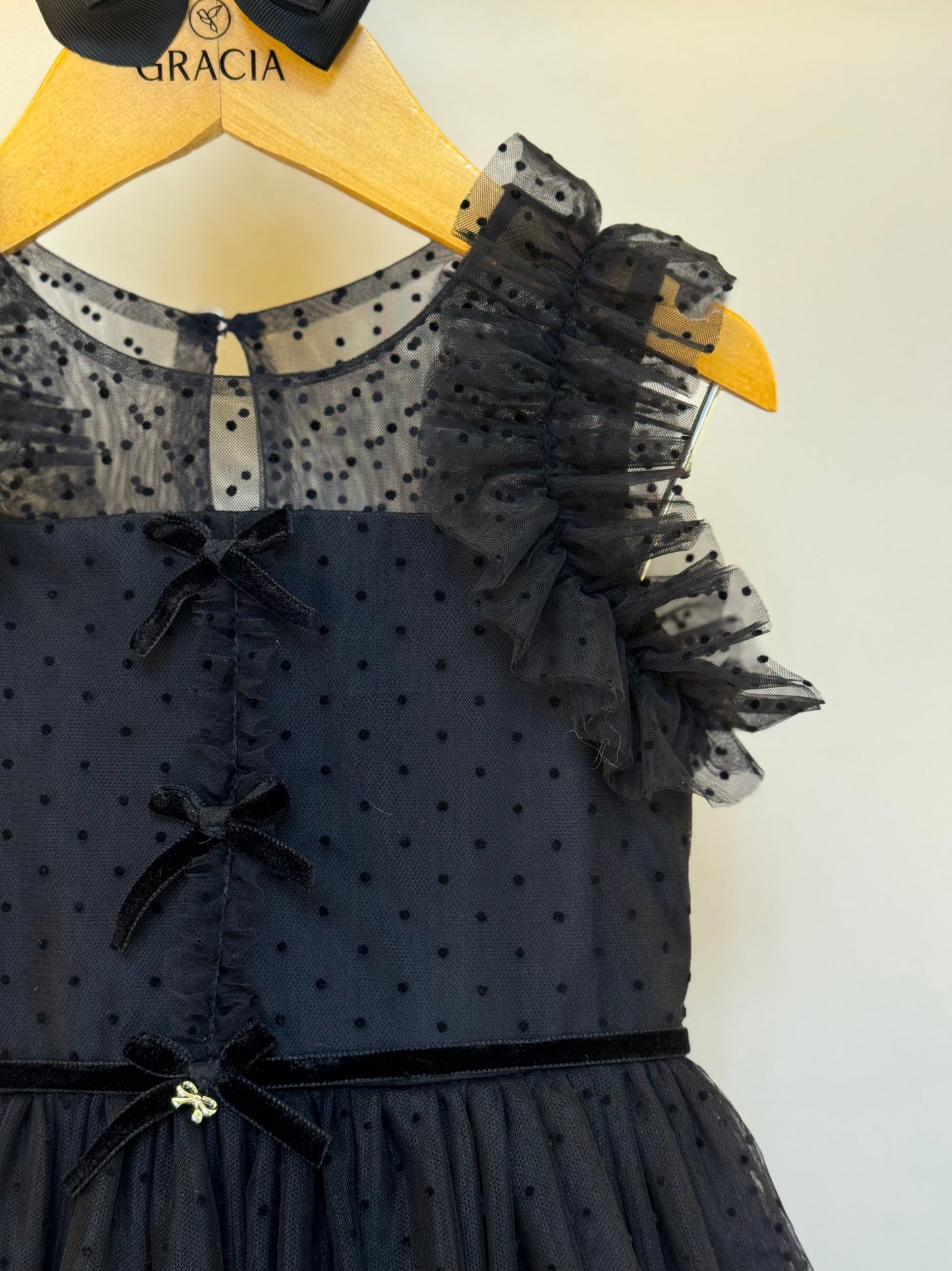Vestido Infantil Tule Preto - Petit Cherie