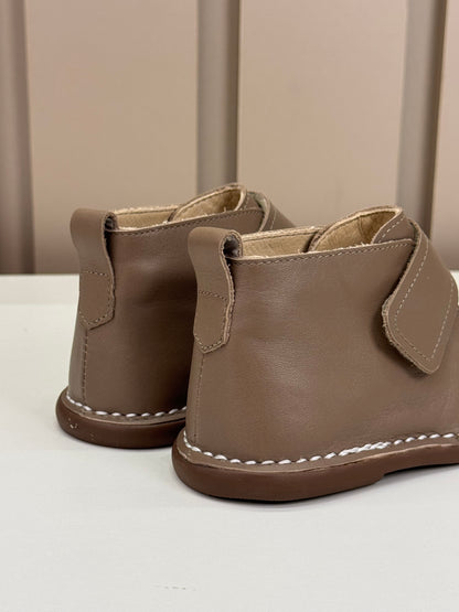 Bota Infantil Couro Caçador Grigio - Petit Cheval