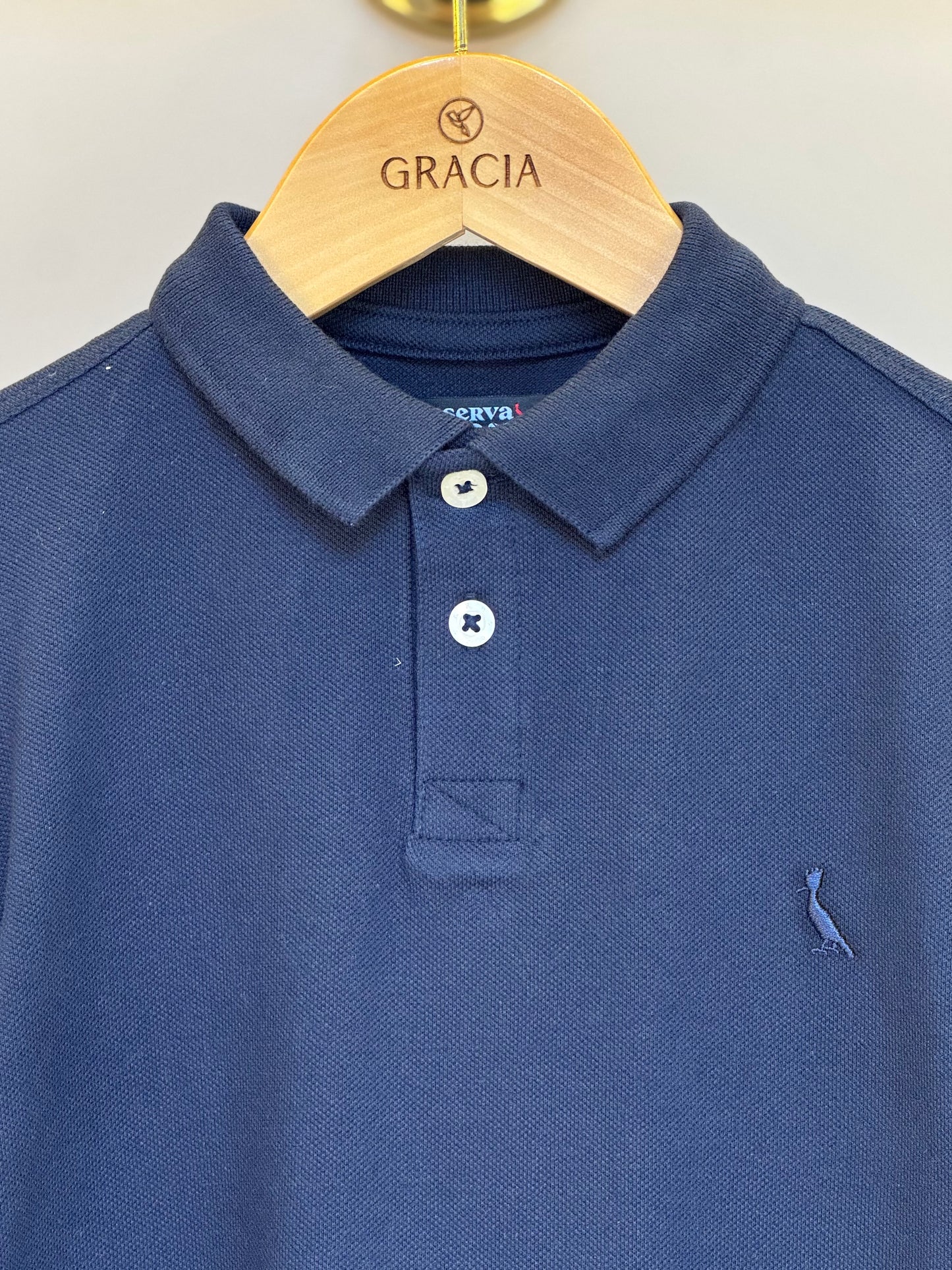 Polo Infantil Piquet Básica Marinho - Reserva Mini