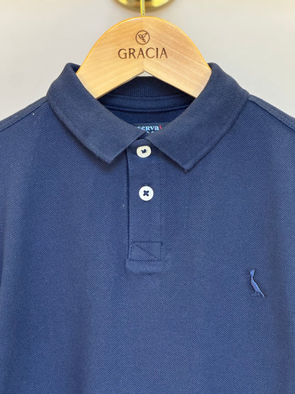 Polo Infantil Piquet Básica Marinho - Reserva Mini