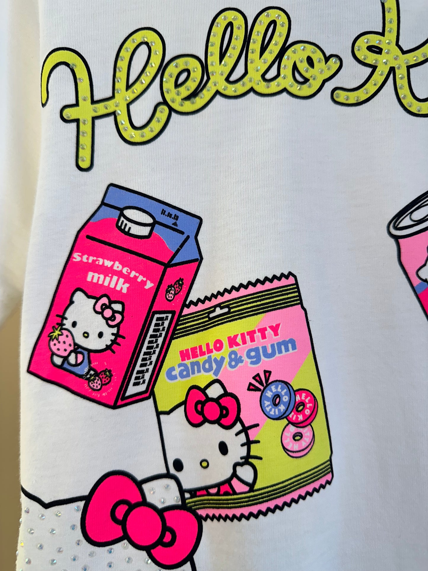 Conjunto Infantil Blusa Hello Kitty e Shorts Legging - Momi